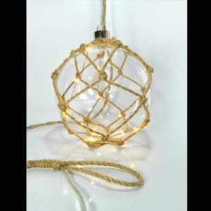 ΔΙΑΚΟΣΜΗΤΙΚΗ ΓΥΑΛΙΝΗ ΜΠΑΛΑ ΜΕ ΣΧΟΙΝΙ ΜΕ ΜΠΑΤΑΡΙΑ