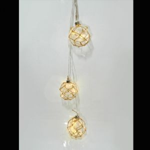 3 ΔΙΑΚΟΣΜΗΤΙΚΕΣ ΓΥΑΛΙΝΕΣ ΜΠΑΛΕΣ ΜΕ ΣΧΟΙΝΙ ΜΕ ΜΠΑΤΑΡΙΑ