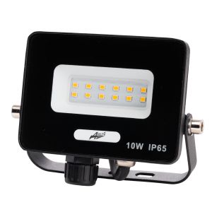 ΠΡΟΒΟΛΕΑΣ LED ΚΑΙ ΓΙΑ ΑΝΙΧΝΕΥΤΗ ΚΙΝΗΣΗΣ 10W 230V 4000K IP65 ΜΑΥΡΟΣ