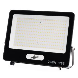 ΠΡΟΒΟΛΕΑΣ LED ΚΑΙ ΓΙΑ ΑΝΙΧΝΕΥΤΗ ΚΙΝΗΣ.200W 230V 6200K IP65 ΜΑΥΡΟΣ