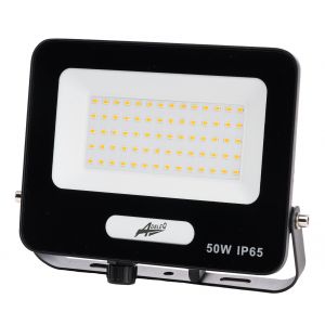 ΠΡΟΒΟΛΕΑΣ LED ΚΑΙ ΓΙΑ ΑΝΙΧΝΕΥΤΗ ΚΙΝΗΣΗΣ 50W 230V 6200K IP65 ΜΑΥΡΟΣ