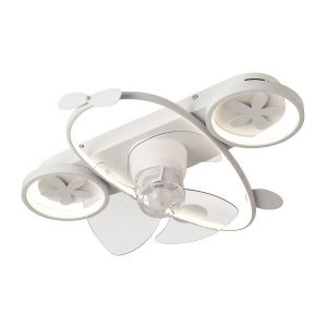 ΑΝΕΜΙΣΤΗΡΑΣ ΟΡΟΦΗΣ ΠΑΙΔΙΚΟΣ ΑΕΡΟΠΛΑΝΟ ΛΕΥΚΟΣ 24W ΜΕ LED ΦΩΣ 46W ΚΑΙ ΚΟΝΤΡΟΛ