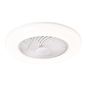 ΑΝΕΜΙΣΤΗΡΑΣ ΠΛΑΦΟΝΙΕΡΑ ΟΡΟΦΗΣ ΛΕΥΚΟΣ Φ55 DC ΜΟΤΕΡ 15W ME LED ΦΩΣ 50W