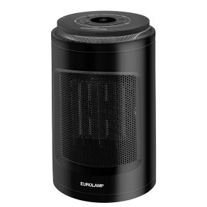 ΑΕΡΟΘΕΡΜΟ ΚΕΡΑΜΙΚΟ 1500W ΚΥΚΛΙΚΟ ΜΑΥΡΟ ΜΕ ΤΗΛΕΧΕΙΡΙΣΤΗΡΙΟ