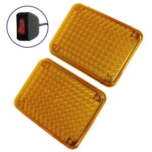 Φώτα Οδικής Βοήθειας STROBO 2 x 134 LED 5mm 40W 10-30V Αδιάβροχα IP65 Πορτοκαλί Εξωτερικά