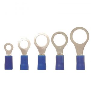 Ακροδέκτης Οπής Μονωμένος Μπλέ Φ4mm