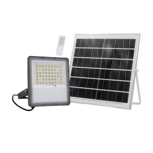 ΗΛΙΑΚΟΣ ΠΡΟΒΟΛΕΑΣ LED ME ΑΝΙΧΝΕΥΤΗ ΚΙΝΗΣΗΣ 100W 1200lm 4000Κ ΓΚΡΙ