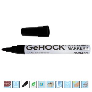 Μαρκαδόρος Alu Ανεξίτηλος Μαύρος GeHOCK