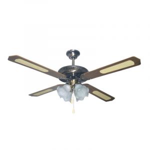 ΑΝΕΜΙΣΤΗΡΑΣ ΟΡΟΦΗΣ ΜΕ 4 ΦΩΤΑ ΑΝΤΙΚΕ ΜΠΡΟΝΖΕ 60W