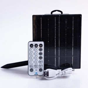 ΣΟΛΑΡ ΠΑΝΕΛ 31V/2.5W ΜΕ ΑΙΣΘΗΤΗΡΑ ΦΩΤΟΣ 122*140mm, 3.7V 1800MAH*2, 12 ΠΡΟΓΡΑΜΜΑΤΑ ΚΑΙ TIMER, MNHMH ΚΑΙ DIMMER, REMOTE CONTROL, IP44