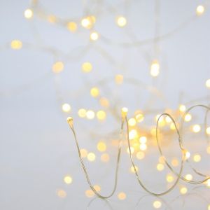 ΣΕΙΡΑ, 300 MINI LED, ΜΕΤΑΣΧΗΜΑΤΙΣΤΗ, ΣΤΑΘΕΡΟ, ΑΣΗΜΙ ΧΑΛΚΙΝΟ ΚΑΛΩΔΙΟ, ΘΕΡΜΟ ΛΕΥΚΟ LED ΑΝΑ 10cm, ΠΡΟΕΚΤΑΣΗ ΠΑΡΟΧΗΣ 5m, ΙΡ44