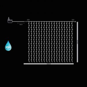 480LED ΚΟΥΡΤΙΝΑ ΜΕ ΕΠΕΚΤΑΣΗ ΔΙΑΦΑΝΗ