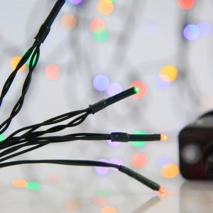 ΣΕΙΡΑ, 180 LED 3mm, 31V ΜΕΤΑΣΧΗΜΑΤΙΣΤΗ, 8 ΠΡΟΓΡΑΜΜΑΤΑ ΚΑΙ ΜΝΗΜΗ, ΠΡΑΣΙΝΟ PVC ΚΑΛΩΔΙΟ, ΧΡΩΜΑΤΙΣΤΟ LED, ΑΝΑ 5cm, ΠΡΟΕΚΤΑΣΗ ΠΑΡΟΧΗΣ 3m, ΙΡ44