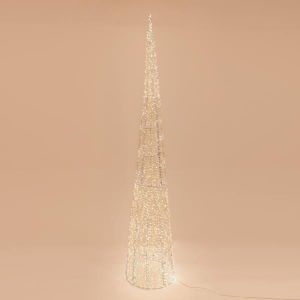 ΚΩΝΟΣ ΦΩΤΙΖΟΜΕΝΟΣ ΙΡΙΔΙΖΩΝ 210cm, 2400 LED, 31V ΜΕΤΑΣΧΗΜΑΤΙΣΤΗ, TIMER, ΑΣΗΜΙ ΧΑΛΚΙΝΟ ΚΑΛΩΔΙΟ, ΘΕΡΜΟ ΛΕΥΚΟ LED, ΠΡΟΕΚΤΑΣΗ ΠΑΡΟΧΗΣ 5m, IP44