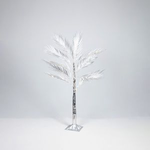 ΑΣΗΜΙ ΔΕΝΤΡΟ ΦΤΕΡΗ 1,2m, ΜΕΤΑΣΧΗΜΑΤΙΣΤΗΣ, 80 ΘΕΡΜΑ ΛΕΥΚΑ MINI LED, ΠΡΟΕΚΤΑΣΗ ΠΑΡΟΧΗΣ 3m, IP44