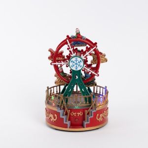 ΡΟΔΑ, ΠΡΑΣΙΝΗ ΚΟΚΚΙΝΗ, ΜΕ ΦΩΣ, ΜΟΥΣΙΚΗ ΚΑΙ ΚΙΝΗΣΗ, ΜΠΑΤΑΡΙΑΣ, 13x13x18.5cm