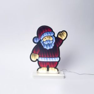 ΔΙΑΚΟΣΜΗΤΙΚΟ ΣΧΕΔΙΟ ΚΑΘΡΕΦΤΗΣ ΜΕ LED ΤΑΙΝΙΑ, 138 LED, ΑΓΙΟΣ ΒΑΣΙΛΗΣ 22x5.5x30cm, ΜΕΤΑΣΧΗΜΑΤΙΣΤΗ, ΧΡΩΜΑΤΙΣΤΟ LED, ΠΡΟΕΚΤΑΣΗ ΠΑΡΟΧΗΣ 3m, IP44