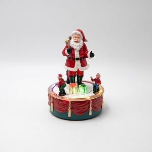 ΑΓΙΟΣ ΒΑΣΙΛΗΣ ΣΕ ΠΕΡΙΣΤΡΕΦΟΜΕΝΗ ΒΑΣΗ, ΜΠΑΤΑΡΙΑΣ, 13x13x19cm