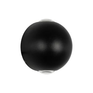 VEGA Μοντέρνο Φωτιστικό Τοίχου - Απλίκα LED 6W 750lm 30° AC 220-240V Αδιάβροχο IP65 Θερμό Λευκό 2700K - Bridgelux COB Chip : TUV SUD Driver - Μαύρο Ματ - Μ10 x Π7.5 x Υ10cm - 5 Χρόνια Εγγύηση