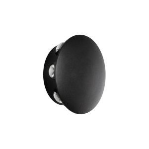 SOL Μοντέρνο Φωτιστικό Τοίχου - Απλίκα LED 16W 2000lm 30° AC 220-240V Αδιάβροχο IP65 Θερμό Λευκό 2700K - CREE XPE Chip : TUV SUD Driver - Μαύρο Ματ - Μ16 x Π5.5 x Υ16cm - 5 Χρόνια Εγγύηση