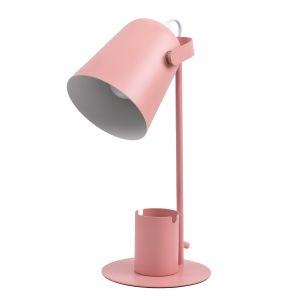 PENCASE Μοντέρνο Επιτραπέζιο Φωτιστικό Πορτατίφ με Ντουί 1 x E27 AC 220-240V IP20 - Ροζ - Μ12 x Π15 x Υ38cm