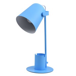PENCASE Μοντέρνο Επιτραπέζιο Φωτιστικό Πορτατίφ με Ντουί 1 x E27 AC 220-240V IP20 - Μπλε - Μ12 x Π15 x Υ38cm