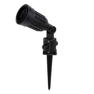 GRASEDO Καρφωτή Βάση Κήπου με Ντουί E27 για Λάμπα Σποτ PAR38 - Αδιάβροχη IP67 - Υψηλής Αντοχής ABS - VDE Certified - Φ7.6 x Υ43.5cm - Μαύρο - 5 Years Warranty