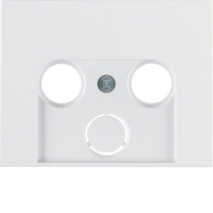 Berker Κ.1/Κ.2  Πλακίδιο Για Πρίζα TV + FM + SAT Λευκό