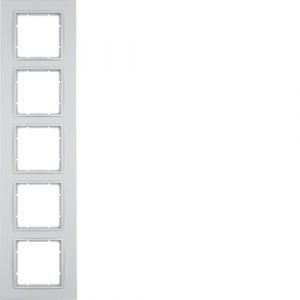 Berker B.7 Πλαίσιο 5 Θέσεων Αλουμίνιο