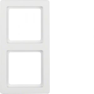 Berker Q1 Πλαίσιο 2 Θέσεων Λευκό