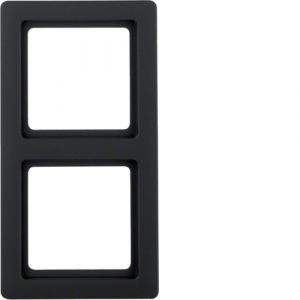 Berker Q1 Πλαίσιο 2 Θέσεων Ανθρακί