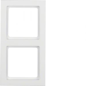 Berker Q3 Πλαίσιο 2 Θέσεων Λευκό