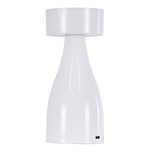 DOLLY Επιτραπέζιο Φωτιστικό Πορτατίφ LED 1.5W 105lm 120° DC 5V IP44 CCT Θερμό Λευκό 2700K - Φυσικό Λευκό 4500K - Ψυχρό Λευκό 6000K Dimmable Λευκό Πλαστικό - Μ9 x Π9 x Υ21cm - 2 Xρόνια Εγγύηση