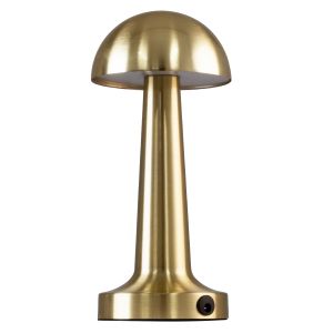 COCO Επαναφορτιζόμενο Επιτραπέζιο Φωτιστικό Πορτατίφ LED 1.5W 105lm 120° DC 5V IP44 Θερμό Λευκό 2700K Dimmable Χρυσό Αλουμίνιο - Μ10 x Π10 x Υ22cm - 2 Xρόνια Εγγύηση