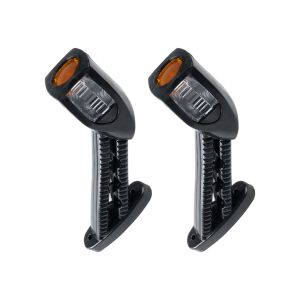 Ζευγάρι Πλευρικά Φώτα Όγκου Φορτηγών LED 6xSMD2835 DC24V 3W 200lm IP66 Πορτοκαλί : 6000K : Κόκκινο - Μ6.5 x W3 x H1.8cm