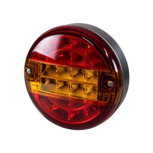 Φανάρι Universal για Τρέιλερ LED 10W - DC 12V - Κόκκινο - Πορτοκαλί - Αδιάβροχο IP66 - Φ13.5 x Υ5.5cm - 2 Χρόνια Εγγύηση