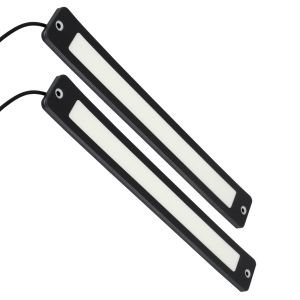 Σετ 2 Μπάρες DRL LED CREE COB 24W 3600lm 120° DC 12V Αδιάβροχες IP65 Ψυχρό Λευκό 6000K