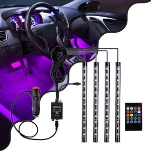 Car Underglow LED Tube Kit - Κρυφός Φωτισμός Αυτοκινήτου DC 12V 20W με Χειριστήριο Αδιάβροχο IP68 Πολύχρωμο RGB
