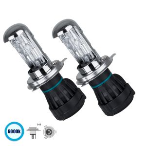 H4 ΣΕΤ 2 x Λάμπες Βασικού Φωτισμού Φορτηγού Xenon HID 70W 6400lm DC 24V IP20 Ψυχρό Λευκό 6000K