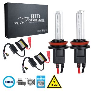 H16 CB Line KIT Βασικού Φωτισμού Αυτοκινήτου : Μοτοσυκλέτας 2nd Generation Can-Bus Series XENON 70W 6400lm DC 9-16V Αδιάβροχο IP65 Ψυχρό Λευκό 6000K