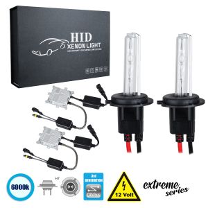 H7 XCB Line KIT Βασικού Φωτισμού Αυτοκινήτου : Μοτοσυκλέτας 3rd Generation Can-Bus Extreme Series XENON 110W 10350lm DC 9-16V Αδιάβροχο IP65 Ψυχρό Λευκό 6000K