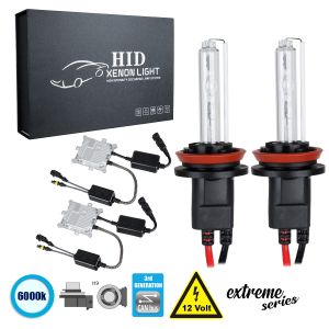 H9 XCB Line KIT Βασικού Φωτισμού Αυτοκινήτου : Μοτοσυκλέτας 3rd Generation Can-Bus Extreme Series XENON 110W 10350lm DC 9-16V Αδιάβροχο IP65 Ψυχρό Λευκό 6000K