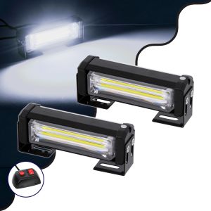 PRO Series ΣΕΤ 2 x Μπάρες Σήμανσης Οχήματος Ασθενοφόρου για Αυτοκίνητα : Φορτηγά 13 Προγραμμάτων Φωτισμού LED CREE CXB COB 18W DC 10-30V Αδιάβροχο IP65 Ψυχρό Λευκό 6000K