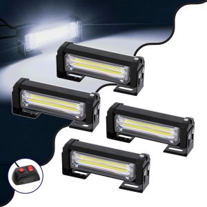 PRO Series ΣΕΤ 4 x Μπάρες Σήμανσης Οχήματος Ασθενοφόρου για Αυτοκίνητα : Φορτηγά 13 Προγραμμάτων Φωτισμού LED CREE CXB COB 36W DC 10-30V Αδιάβροχο IP65 Ψυχρό Λευκό 6000K