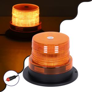 PRO Series Φάρος Σήμανσης Οχήματος Οδικής Βοήθείας για Αυτοκίνητα : Φορτηγά STROBE LED 10W DC 12-24V Αδιάβροχος IP65 Πορτοκαλί
