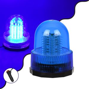 PRO Series Φάρος Σήμανσης Οχήματος Αστυνομίας για Αυτοκίνητα : Φορτηγά 6 Προγραμμάτων Φωτισμού STROBE LED 20W DC 10-30V Αδιάβροχος IP65 Μπλε