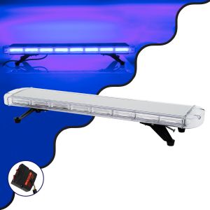 PRO Series Φάρος Σήμανσης Οχήματος Αστυνομίας για Αυτοκίνητα : Φορτηγά 6 Προγραμμάτων Φωτισμού STROBE LED COB 180W DC 10-30V Αδιάβροχος IP66 Μπλε