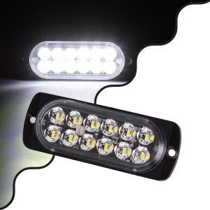 PRO Series Μπάρα Σήμανσης Οχήματος Ασθενοφόρου για Αυτοκίνητα : Φορτηγά Φωτισμού STROBE LED SMD 3030 12W DC 12-24V Αδιάβροχη IP65 Ψυχρό Λευκό 6000K