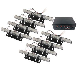 Εξωτερικά Φώτα Οδικής Βοήθειας STROBO LED 8x3 72W 10-30V IP65 Αδιάβροχα Πορτοκαλί