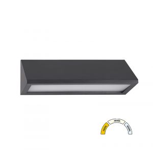 LED ΦΩΤΙΣΤΙΚΟ PC ΕΠΙΤΟΙΧΟ ΤΡΙΓΩΝΟ 8W CCT IP65 ΓΡΑΦΙΤΗΣ